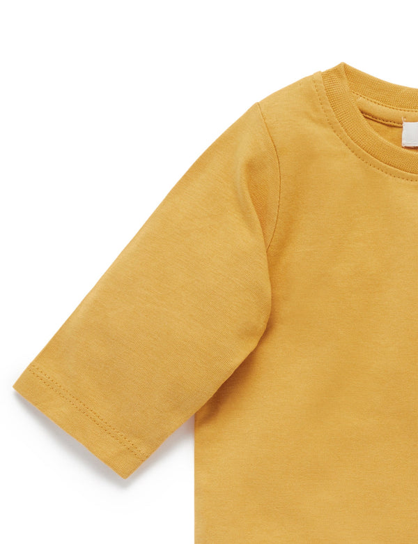 Basic L/slv Tee - Honey