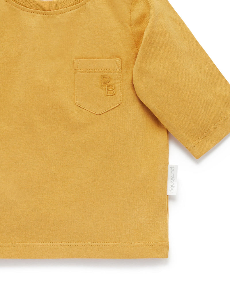 Basic L/slv Tee - Honey