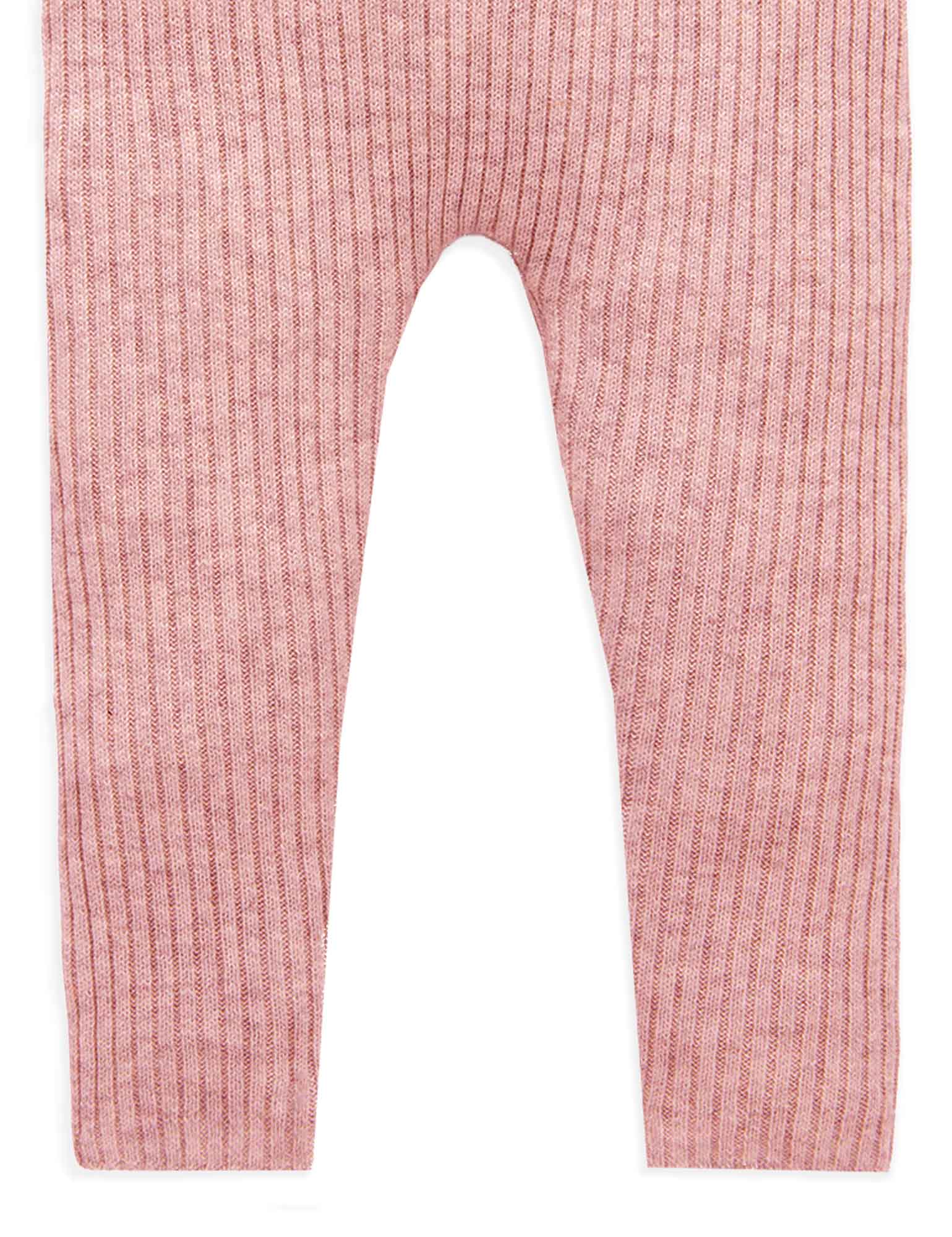 Rib Knit Leggings - Crab Apple Melange