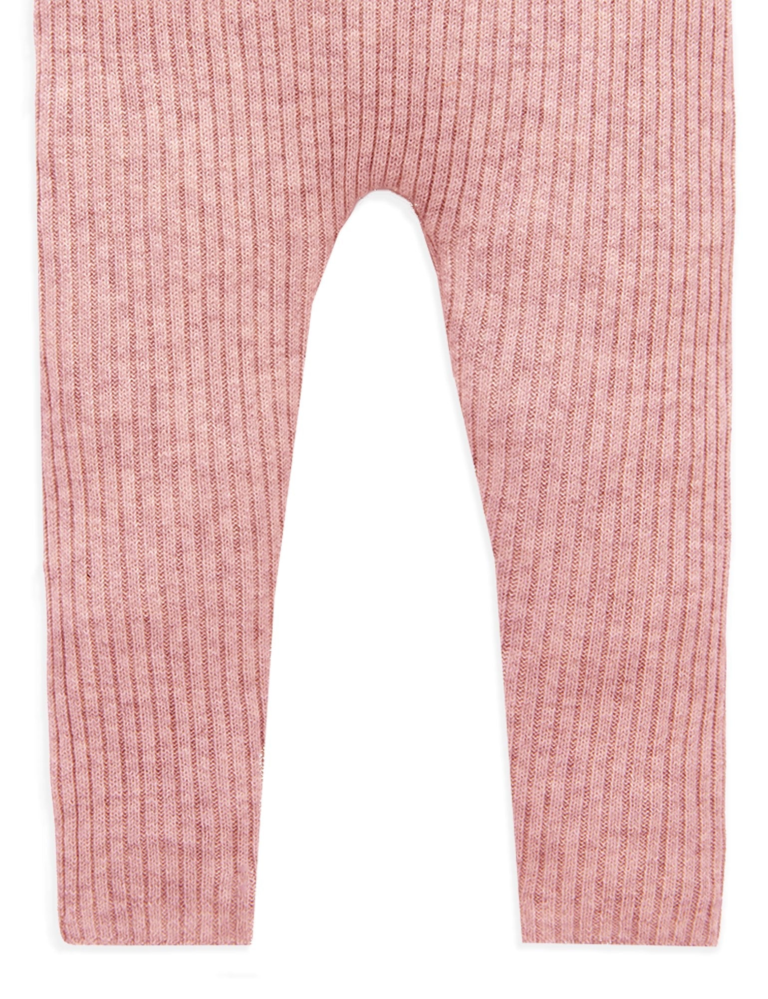 Rib Knit Leggings - Crab Apple Melange