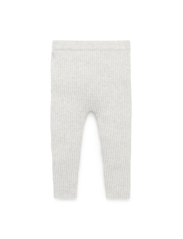 Rib knit legging - Cloud Melange
