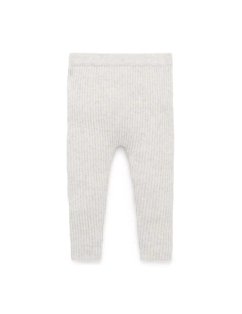 Rib knit legging - Cloud Melange