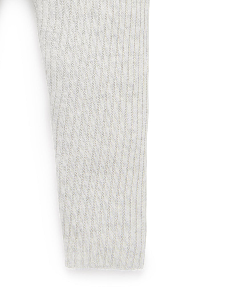 Rib knit legging - Cloud Melange