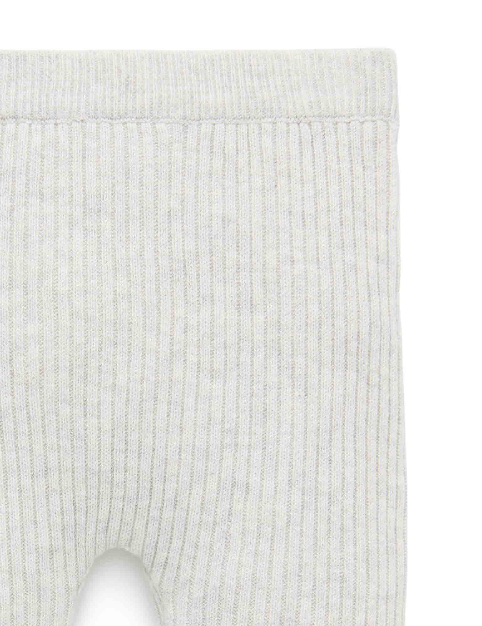 Rib knit legging - Cloud Melange