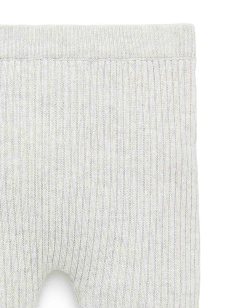 Rib knit legging - Cloud Melange