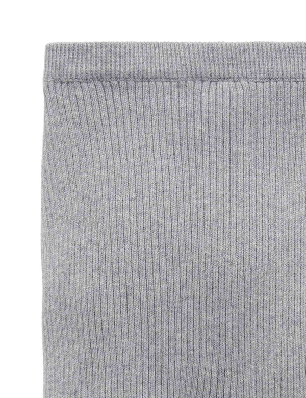 Rib knit legging - Smoke Melange