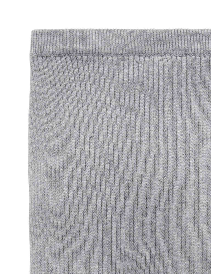 Rib knit legging - Smoke Melange