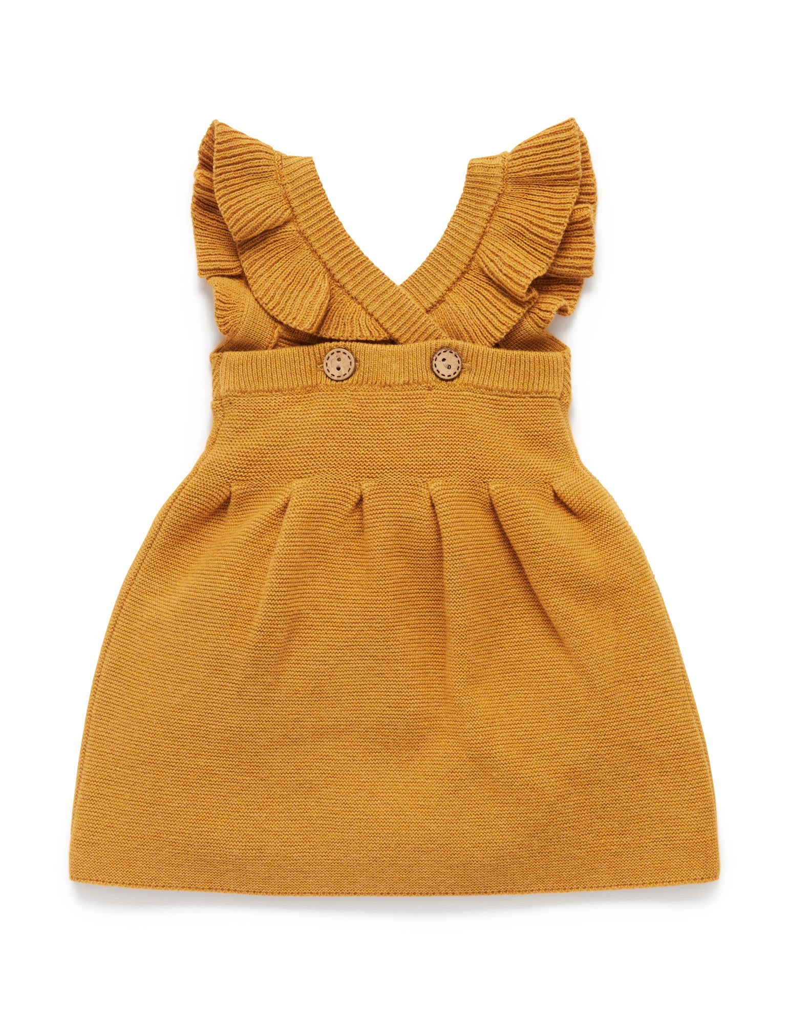 Knitted Pinafore - Golden Melange