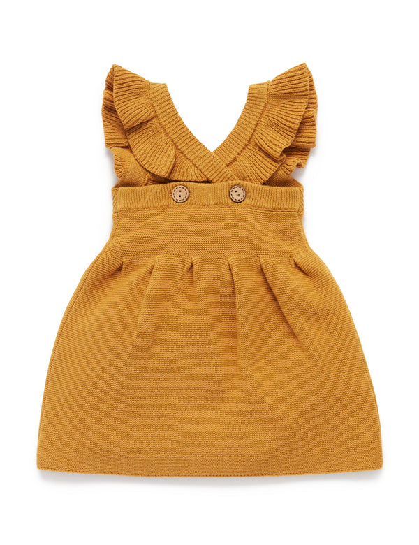 Knitted Pinafore - Golden Melange