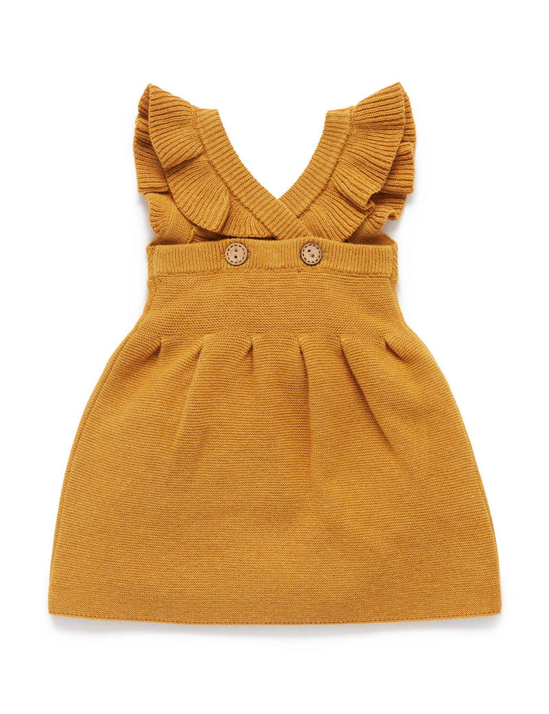 Knitted Pinafore - Golden Melange