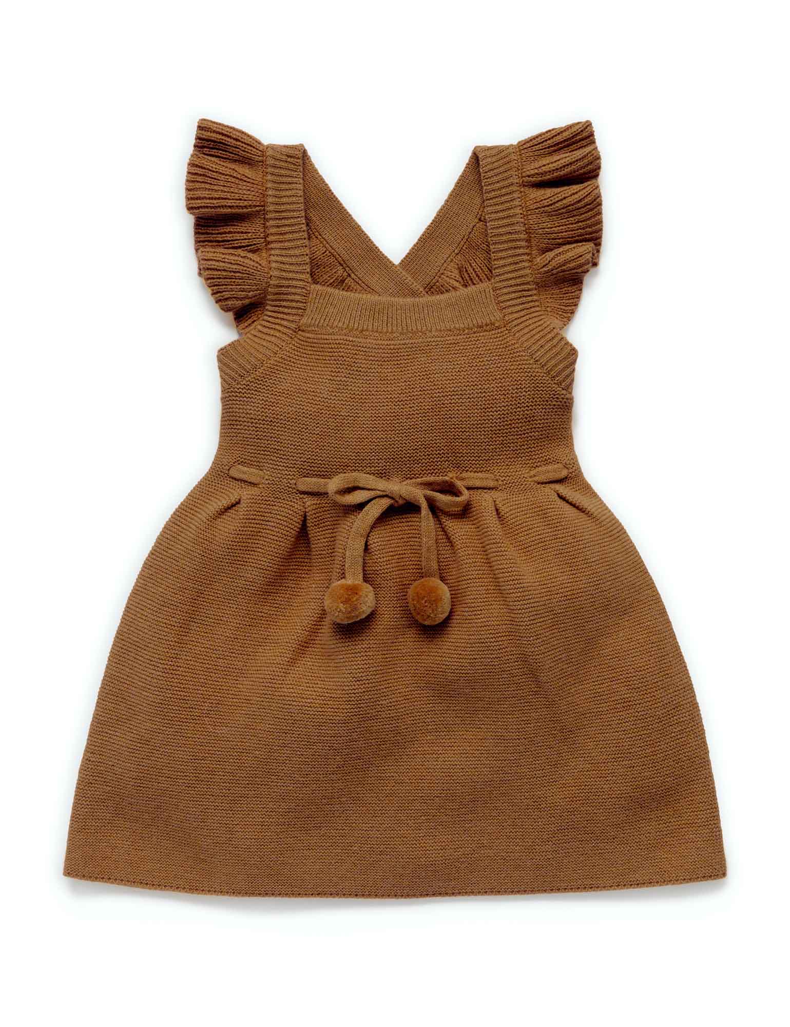 Knitted Pinafore - Maple Melange