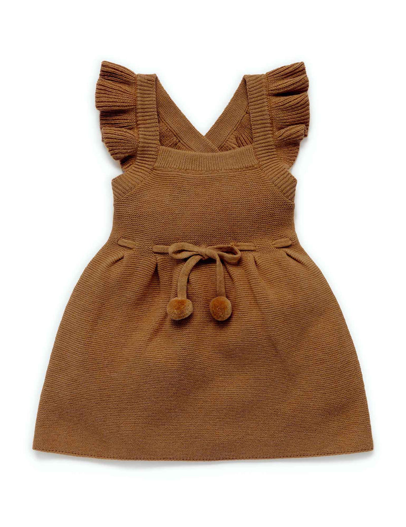 Knitted Pinafore - Maple Melange