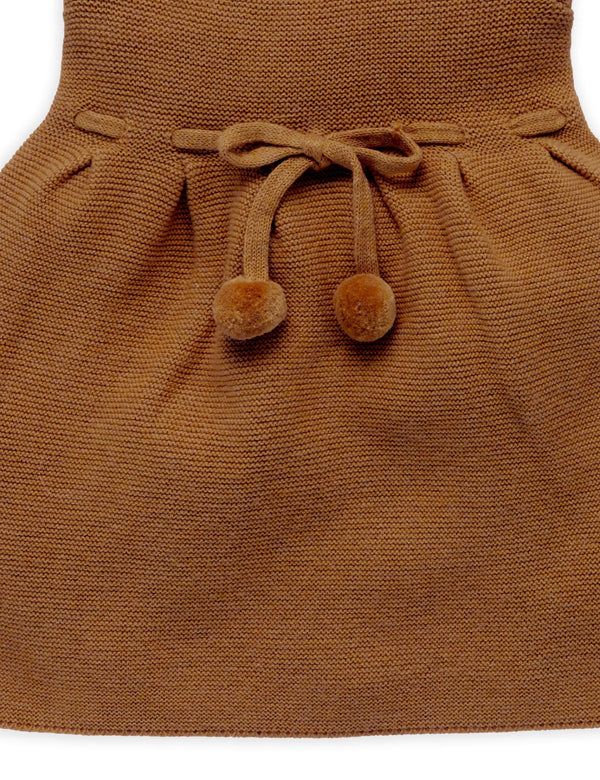 Knitted Pinafore - Maple Melange