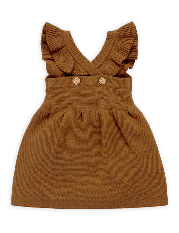 Knitted Pinafore - Maple Melange