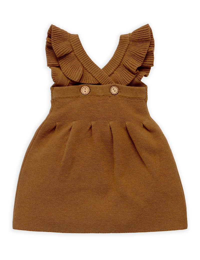 Knitted Pinafore - Maple Melange