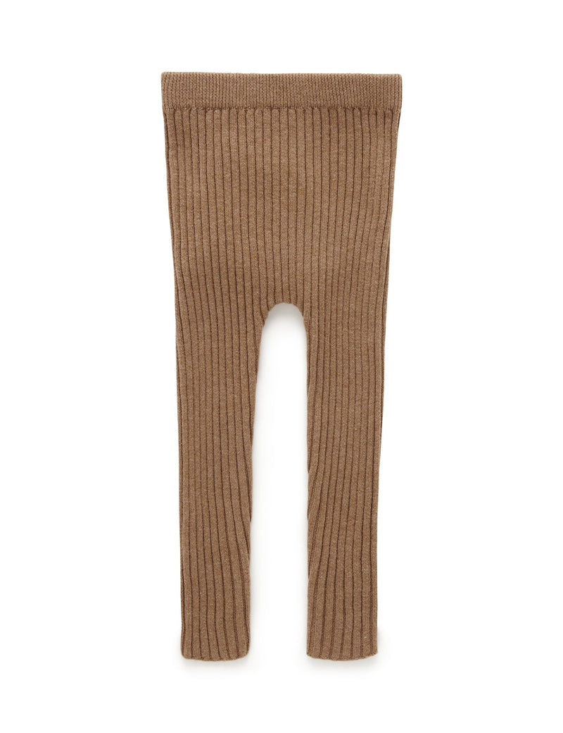 Rib Knit Leggings - Acorn Melange