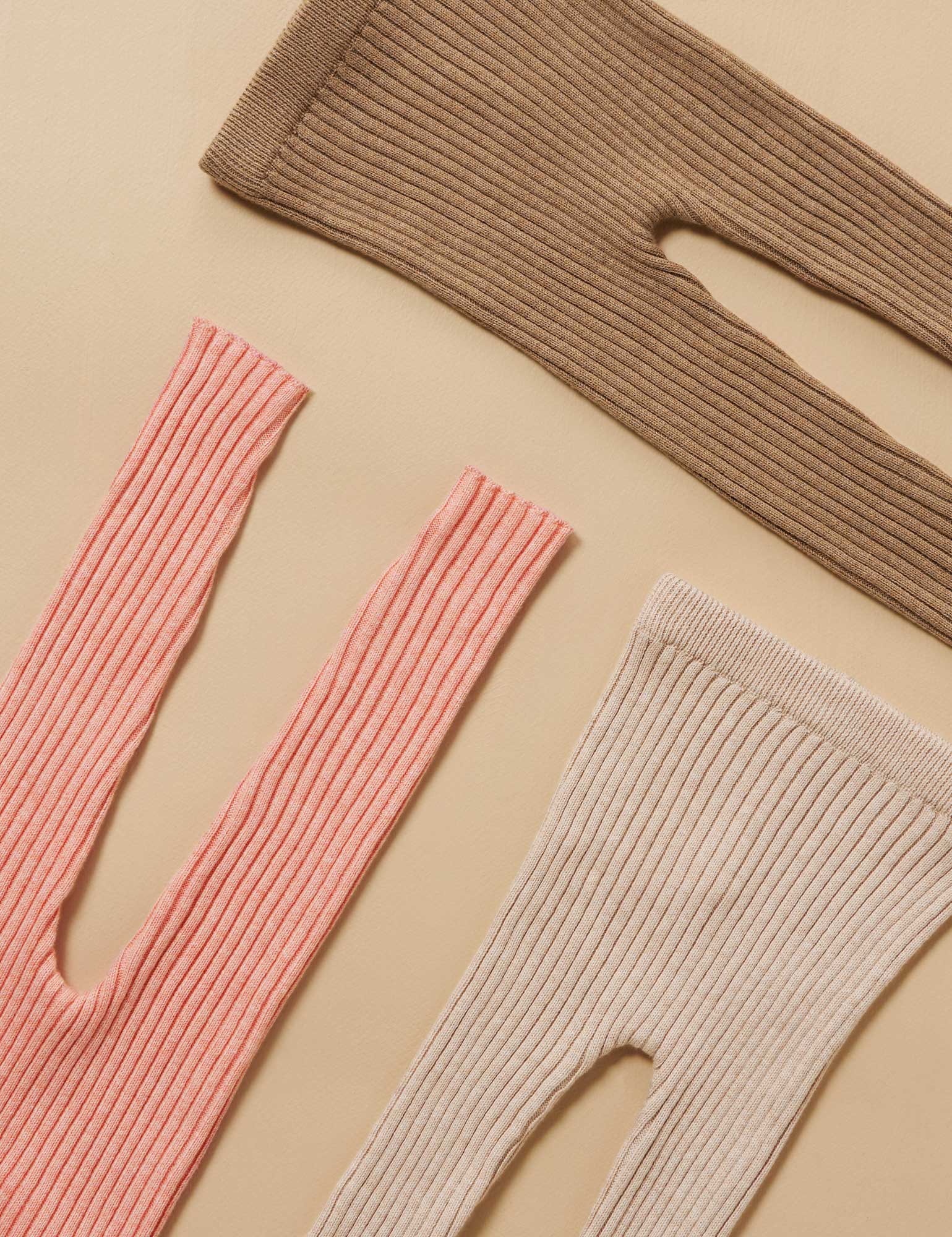 Rib Knit Leggings - Acorn Melange