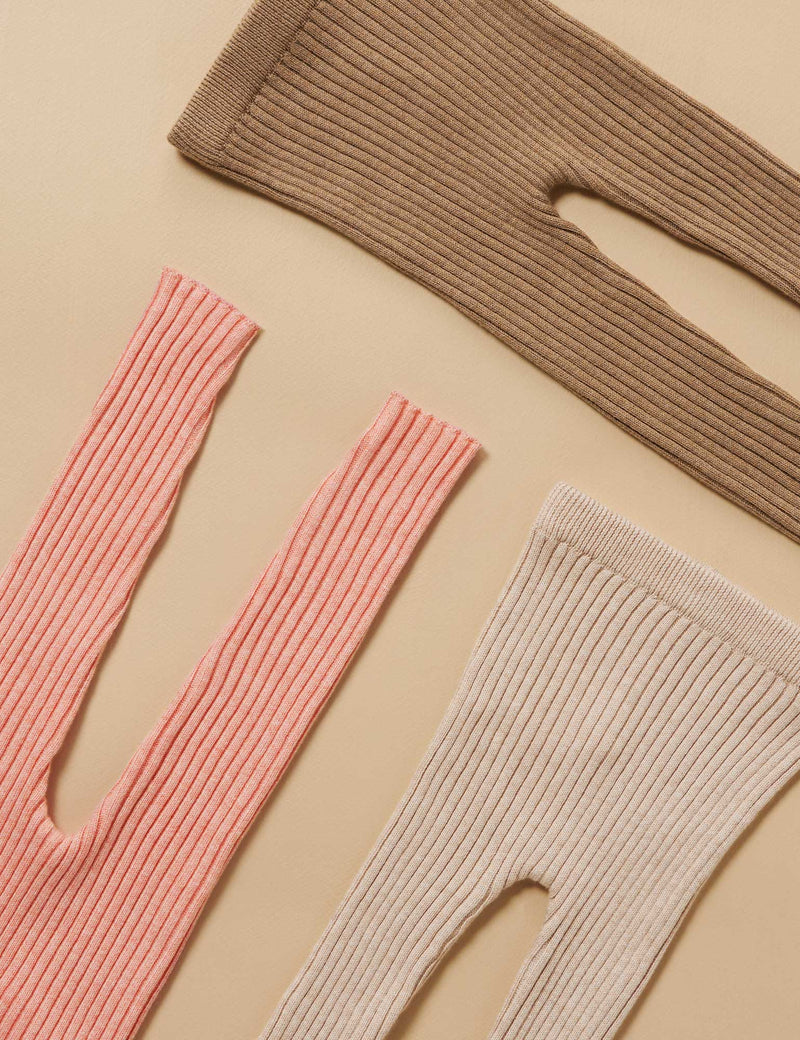 Rib Knit Leggings - Acorn Melange