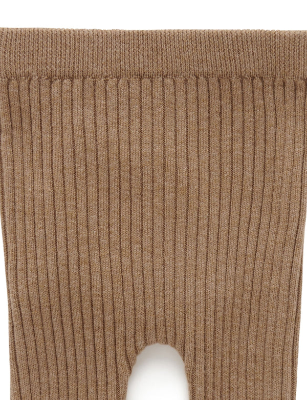 Rib Knit Leggings - Acorn Melange