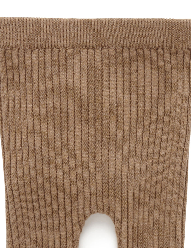 Rib Knit Leggings - Acorn Melange
