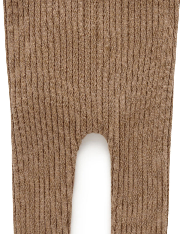 Rib Knit Leggings - Acorn Melange