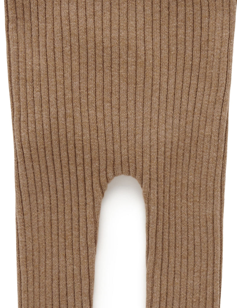 Rib Knit Leggings - Acorn Melange