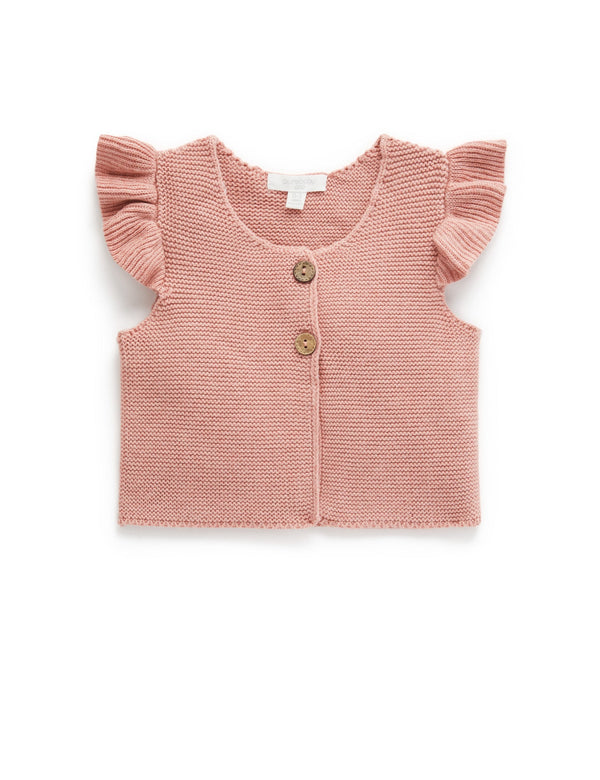 Knitted Vest - Crab Apple Melange