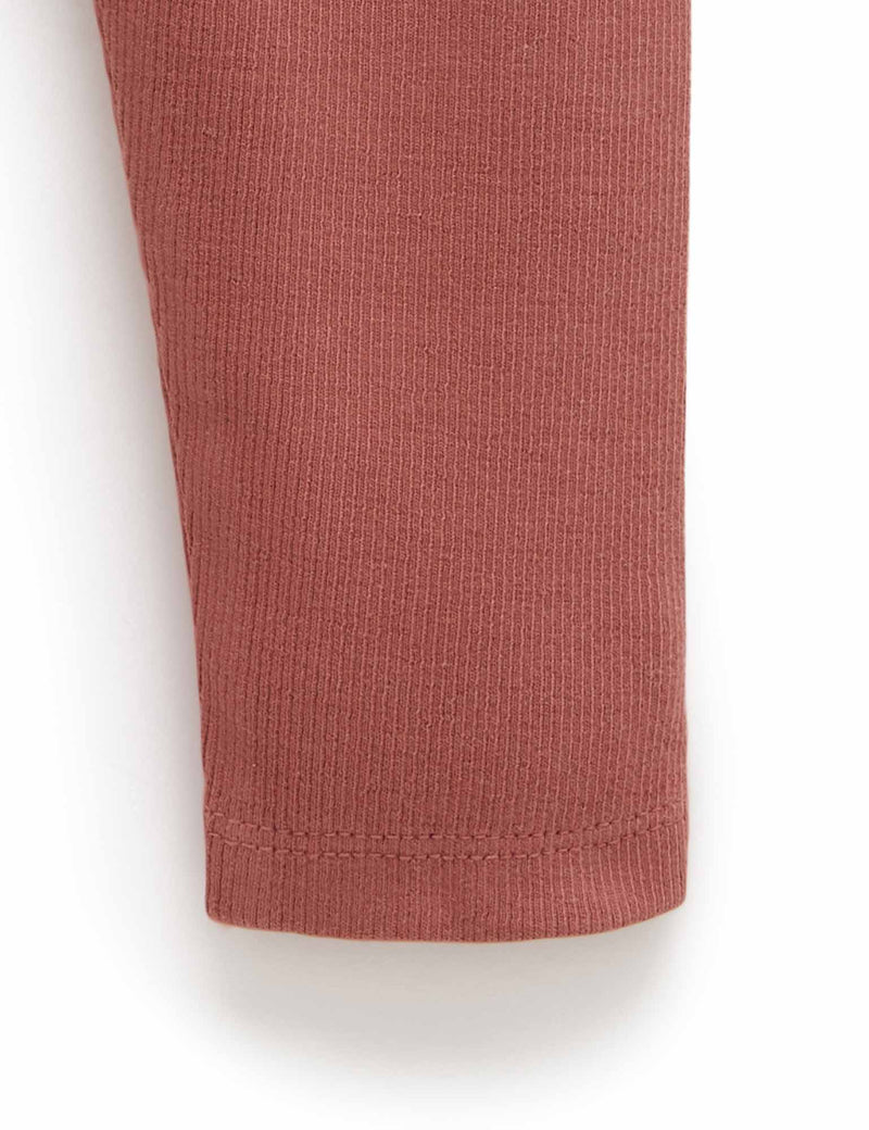 Thick Rib Leggings - Prune