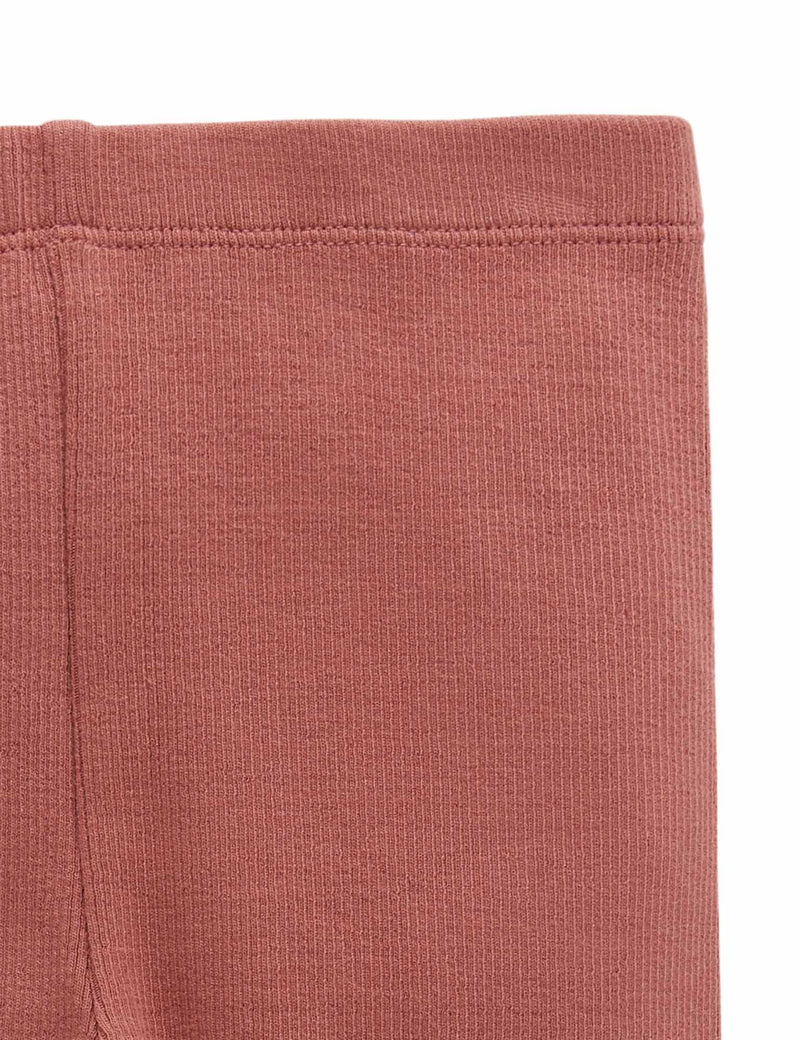Thick Rib Leggings - Prune