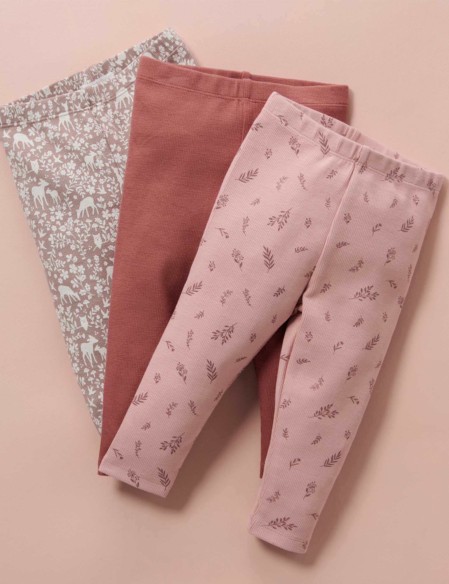 Thick Rib Leggings - Twig Print
