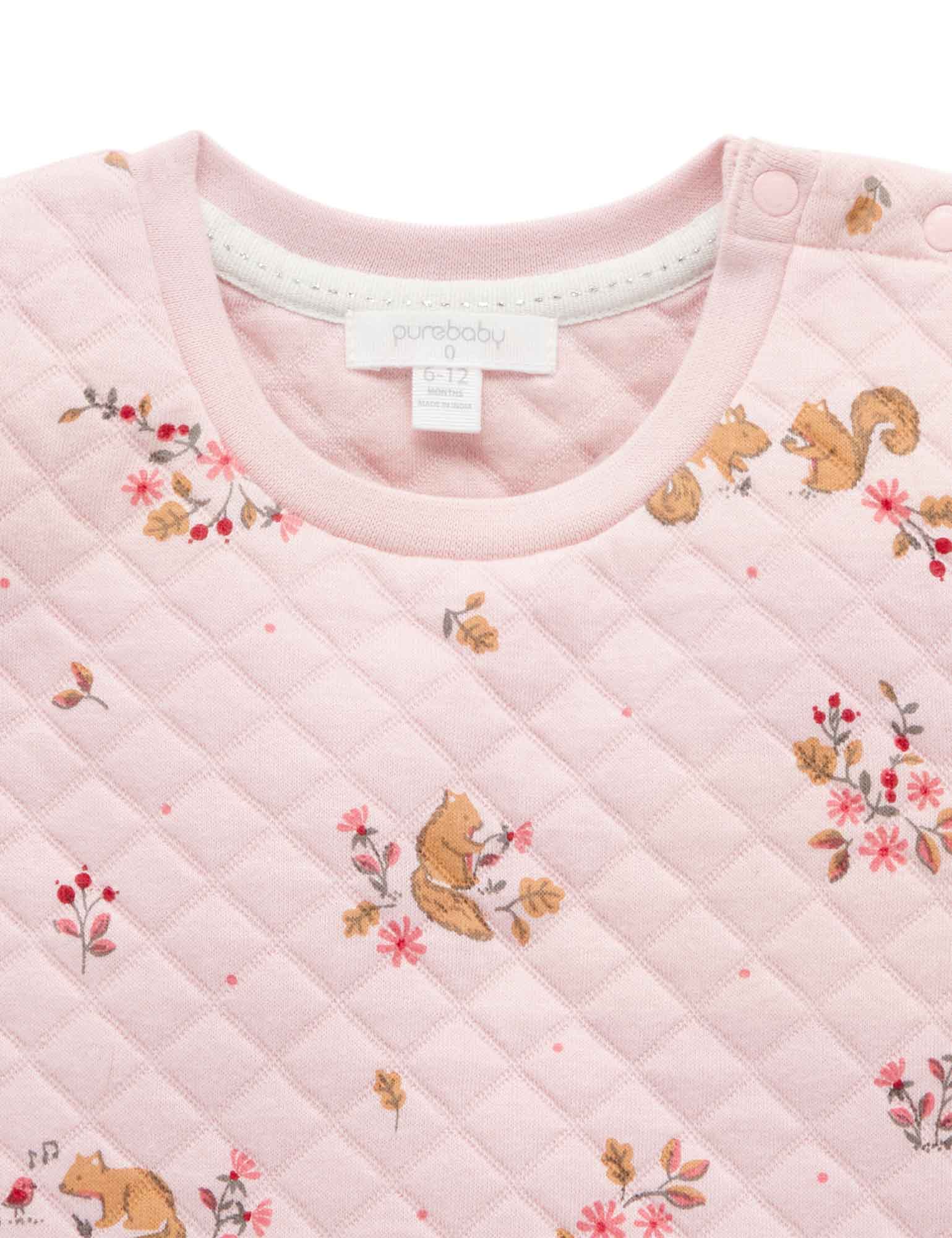 Quilted Wind Cheater - Acorn Gathering Print