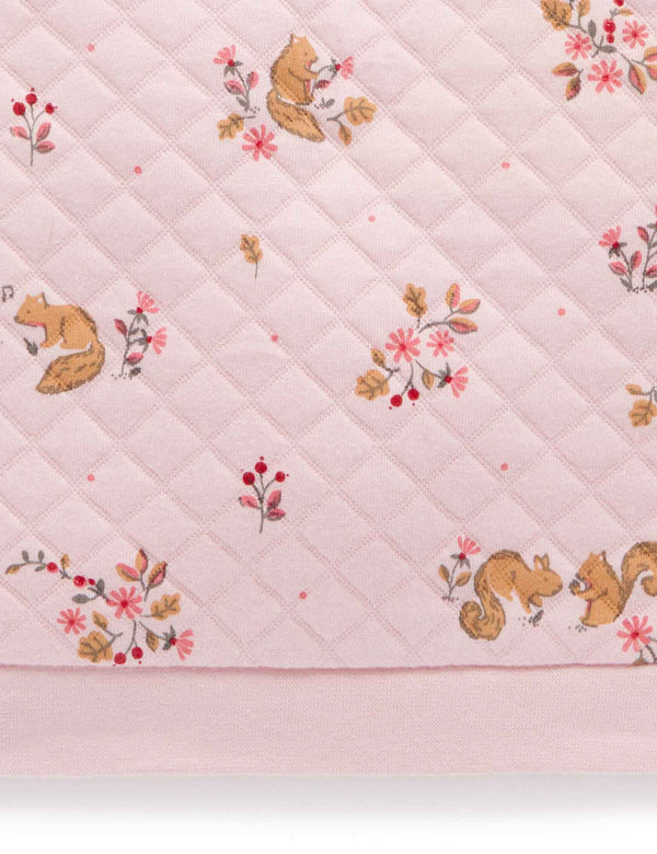 Quilted Wind Cheater - Acorn Gathering Print