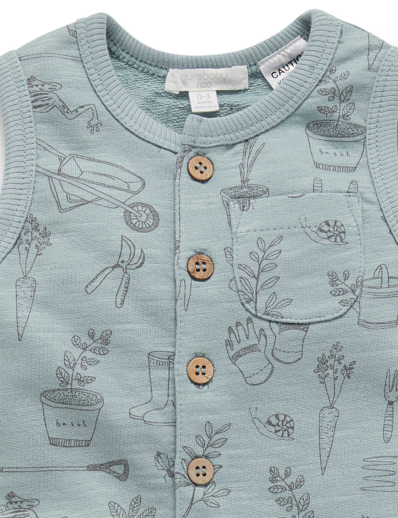 Slouchy Onesie - In The Garden Print