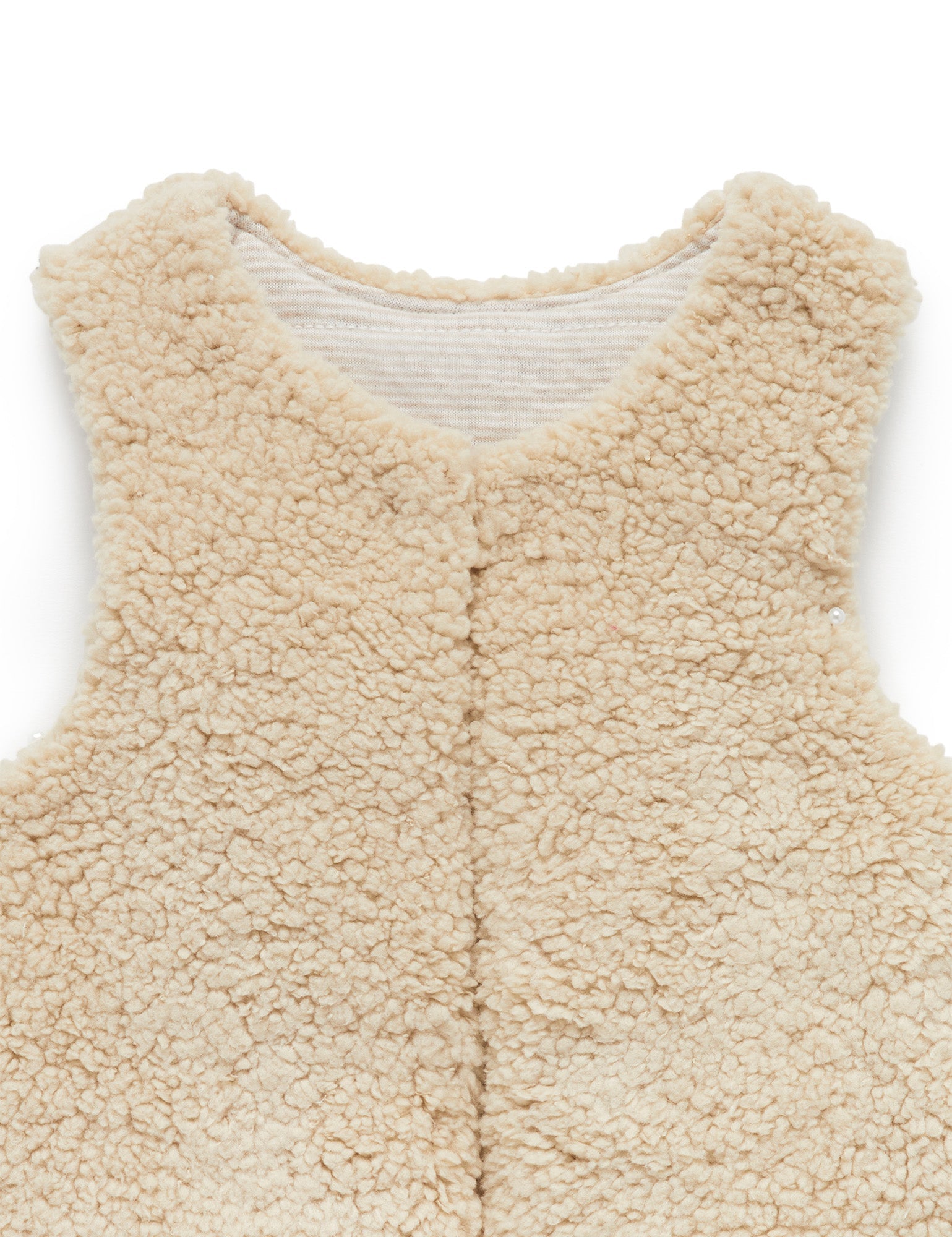 Cosy Reversible Vest - Camel