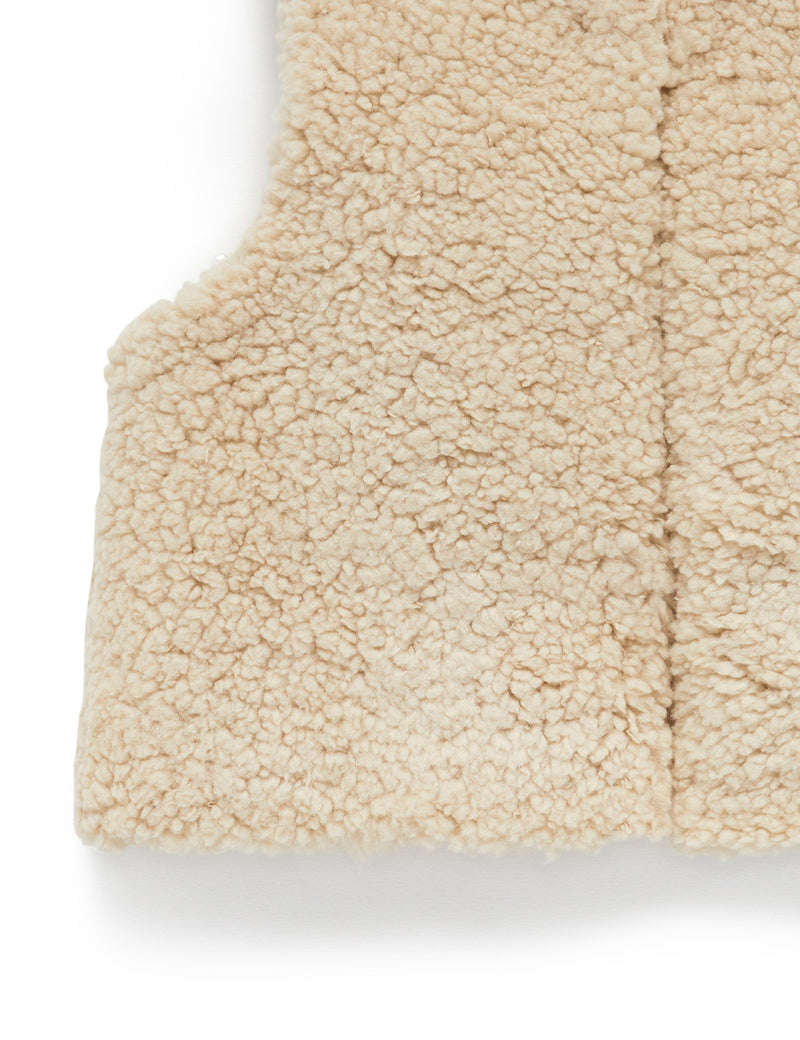 Cosy Reversible Vest - Camel