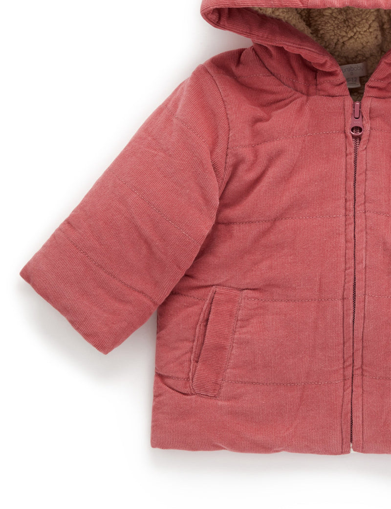 Cosy Cord Jacket - Raspberry