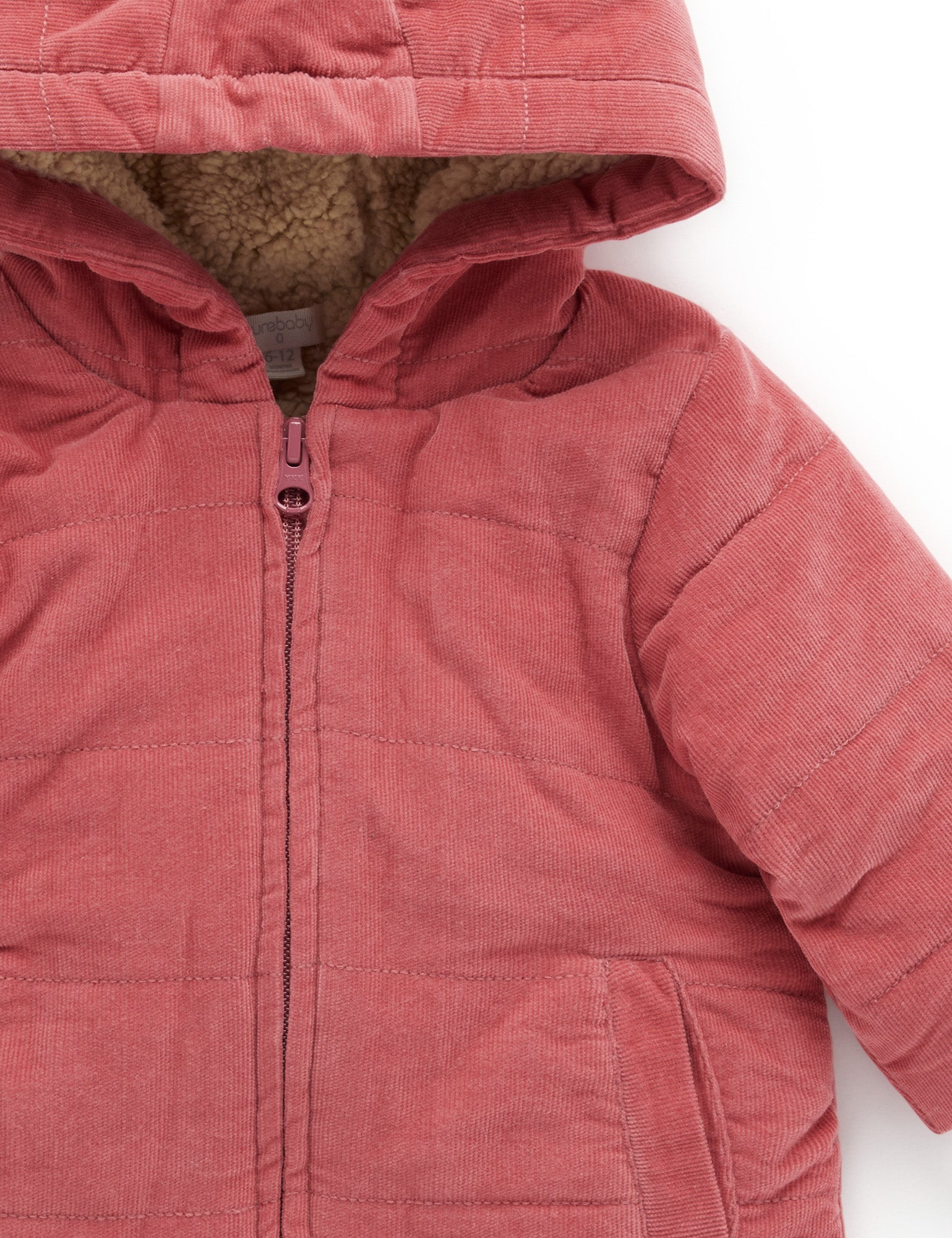 Cosy Cord Jacket - Raspberry
