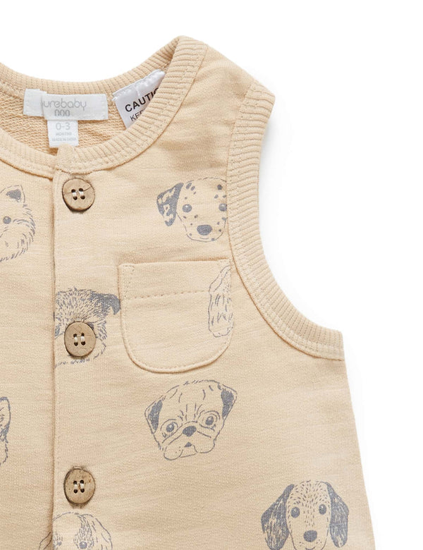 Sleeveless Onesie - Best Friends Print