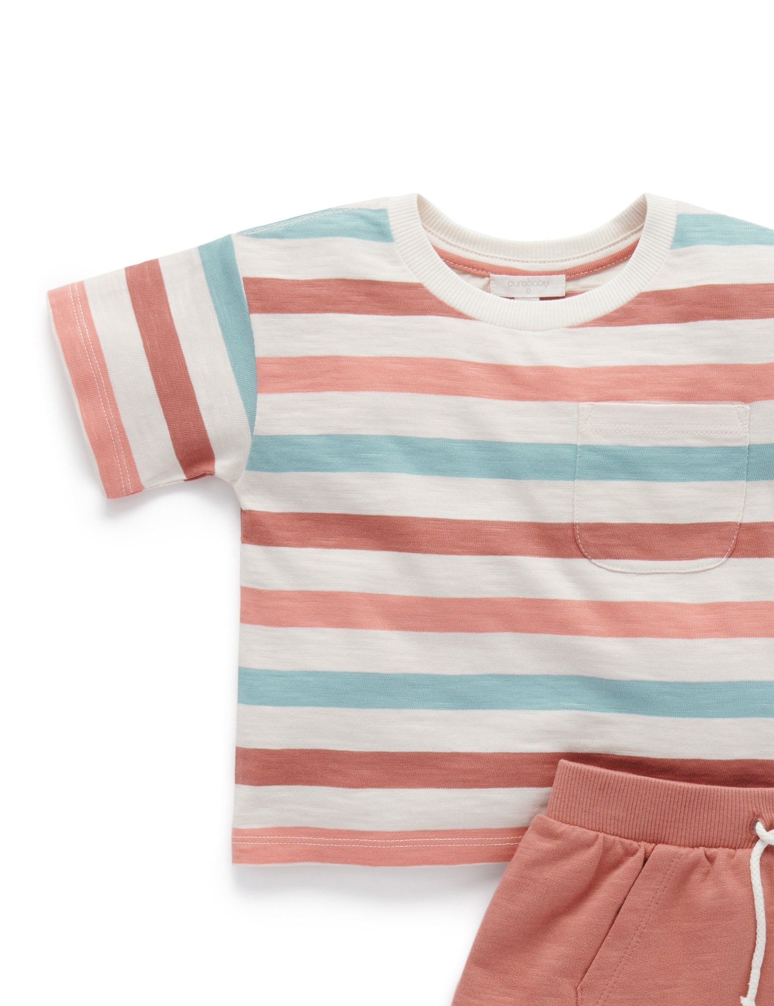 T Shirt and Short Set - Terra Cotta
