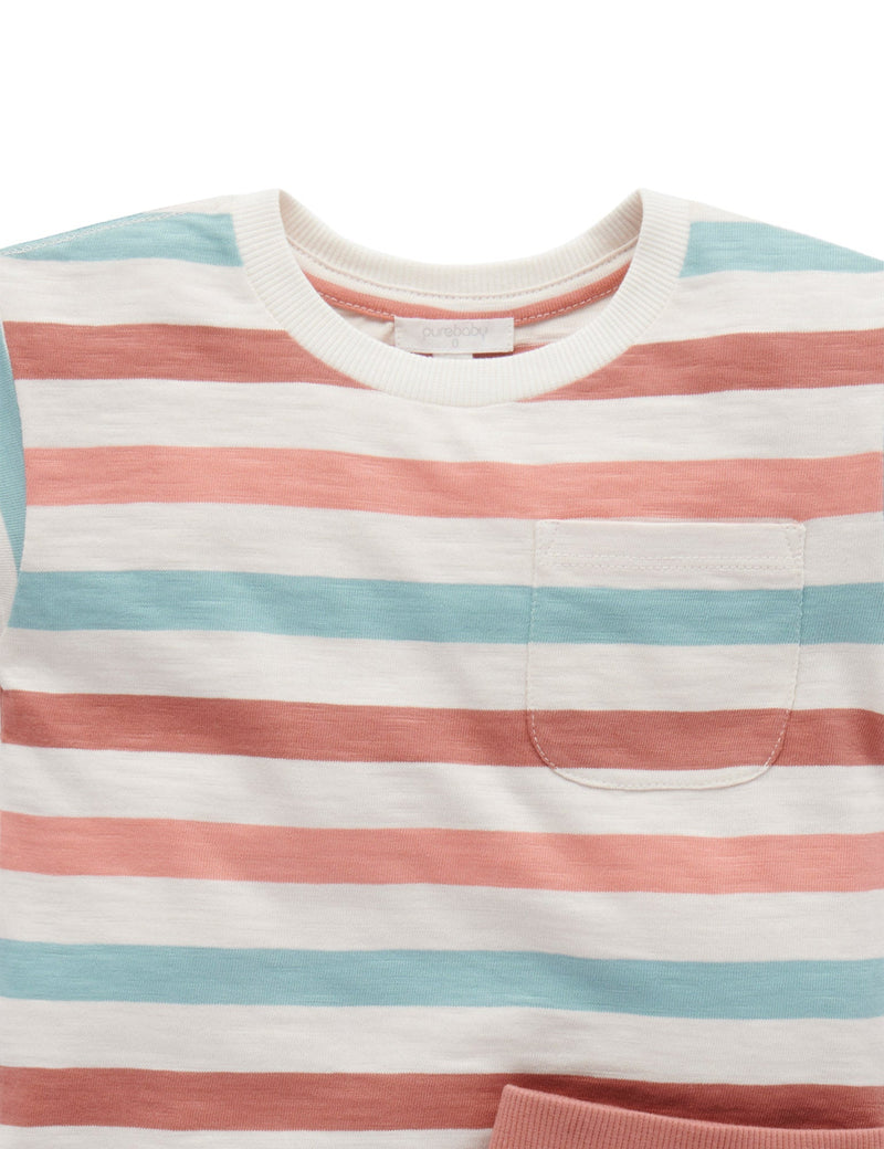 T Shirt and Short Set - Terra Cotta