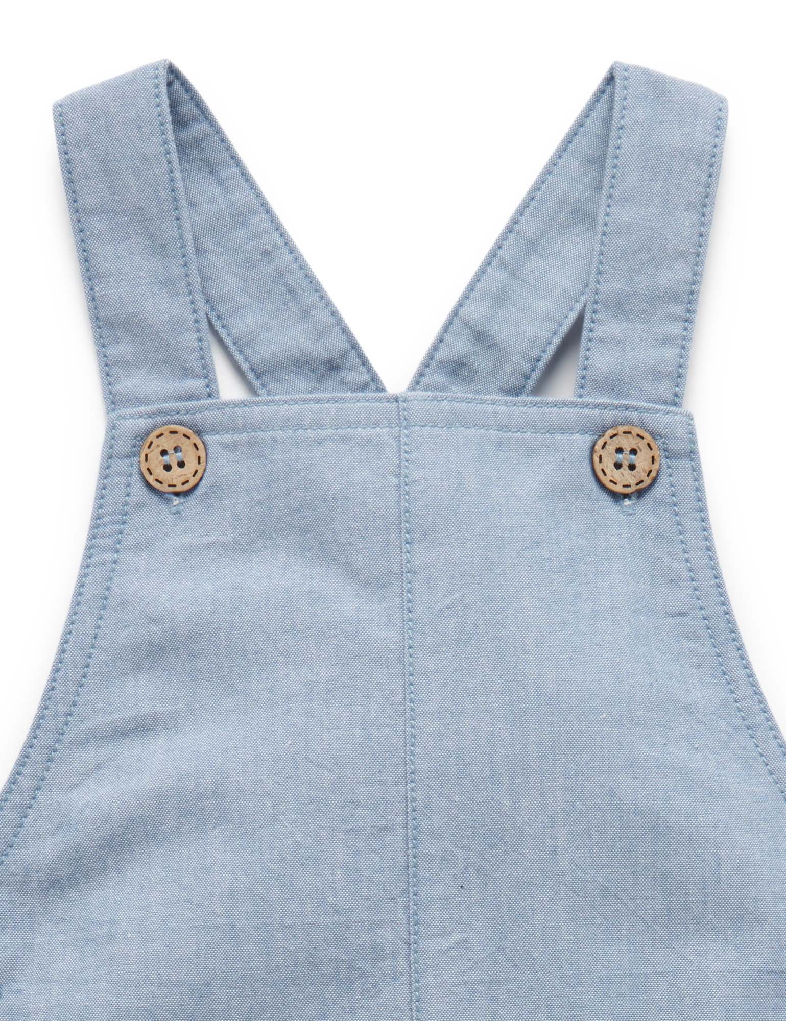 Chambray Overalls - Faded Blue Chambray