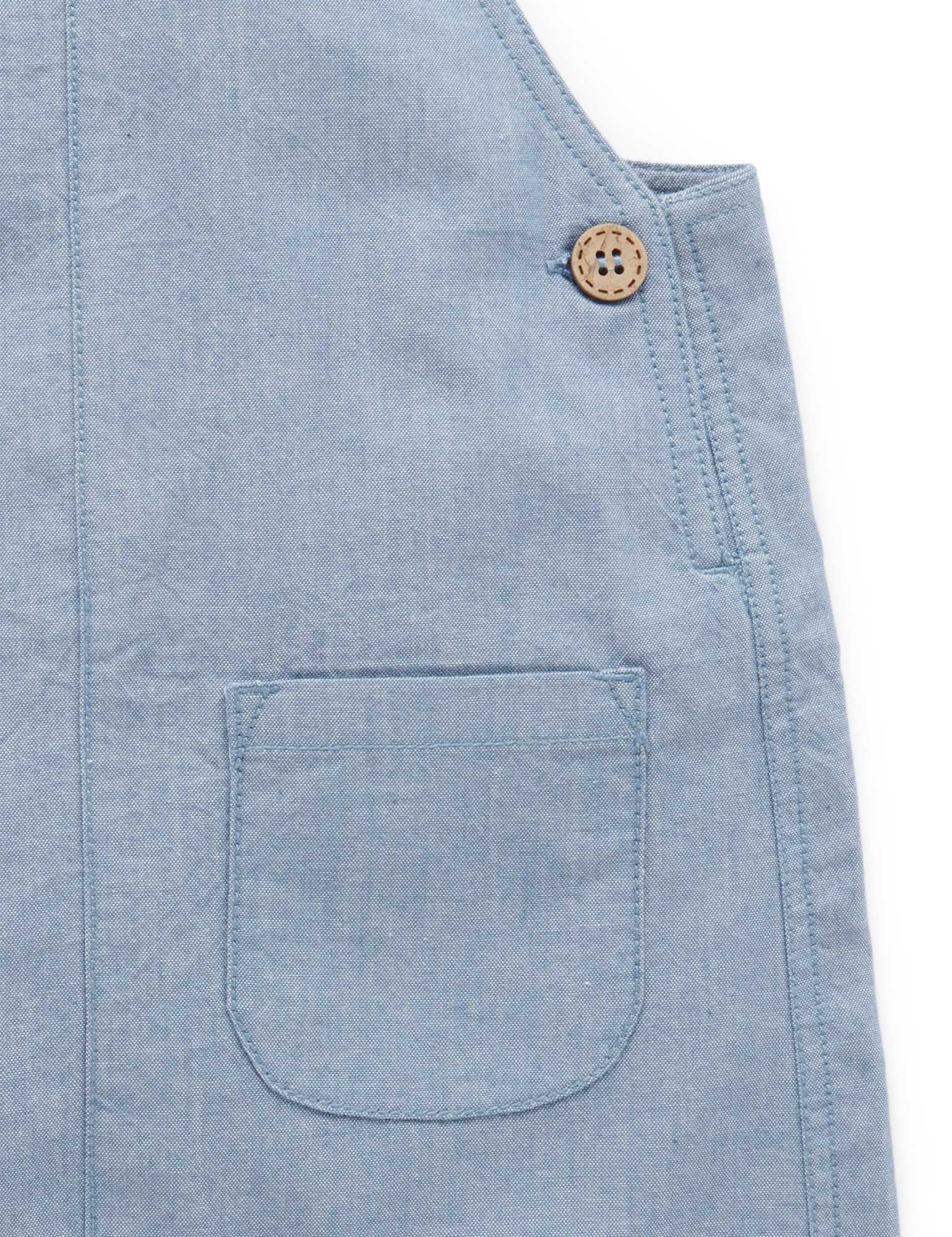 Chambray Overalls - Faded Blue Chambray