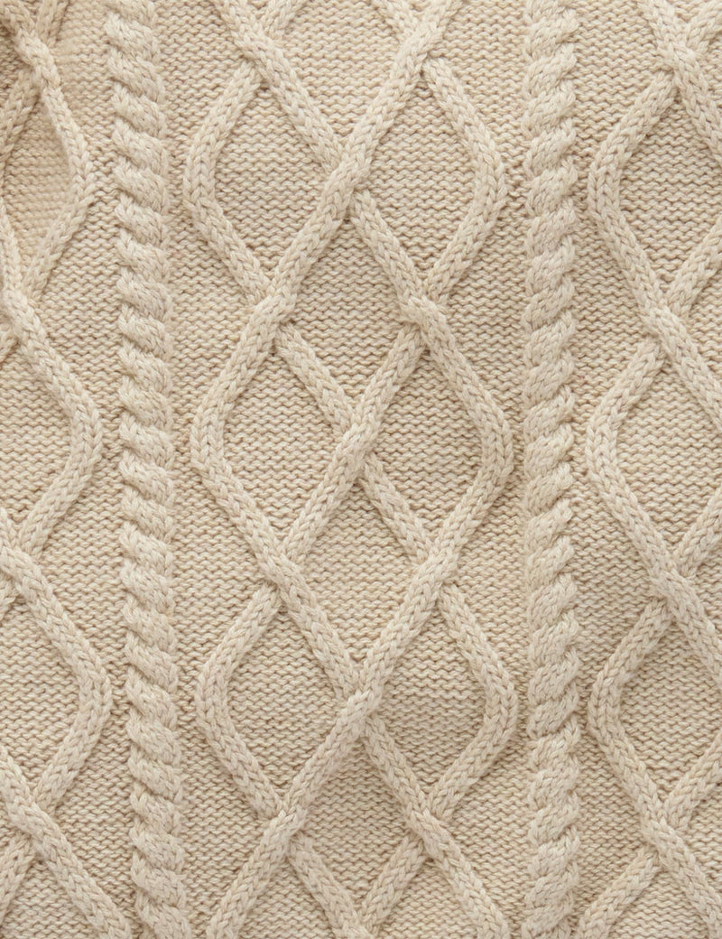 Cable Jumper - Almond Melange