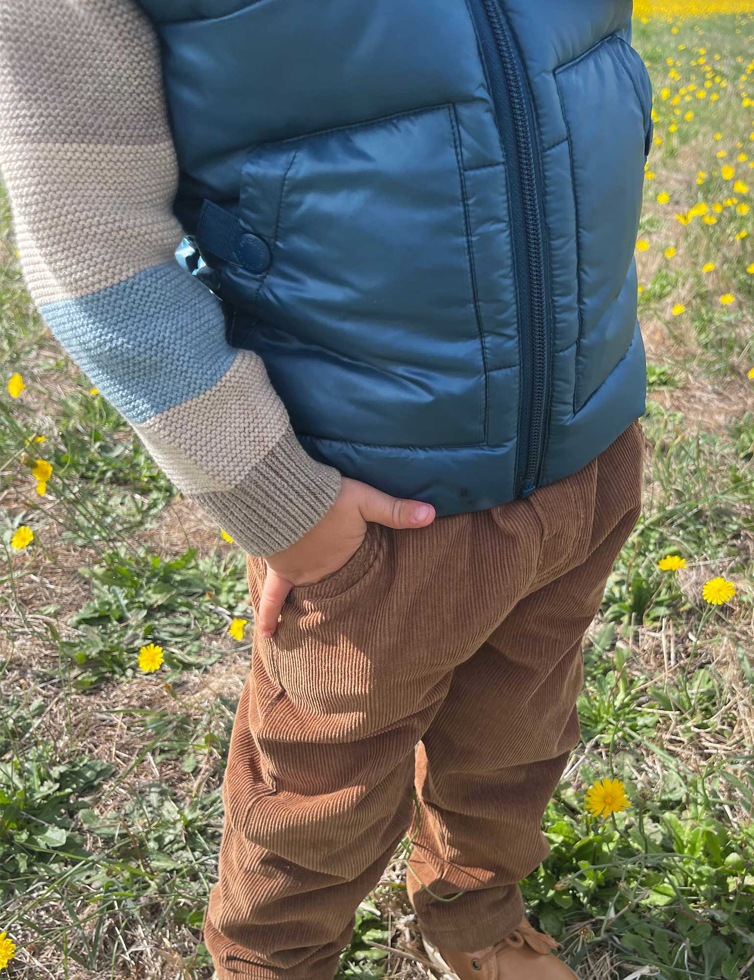 Corduroy Lined Pants - Acorn