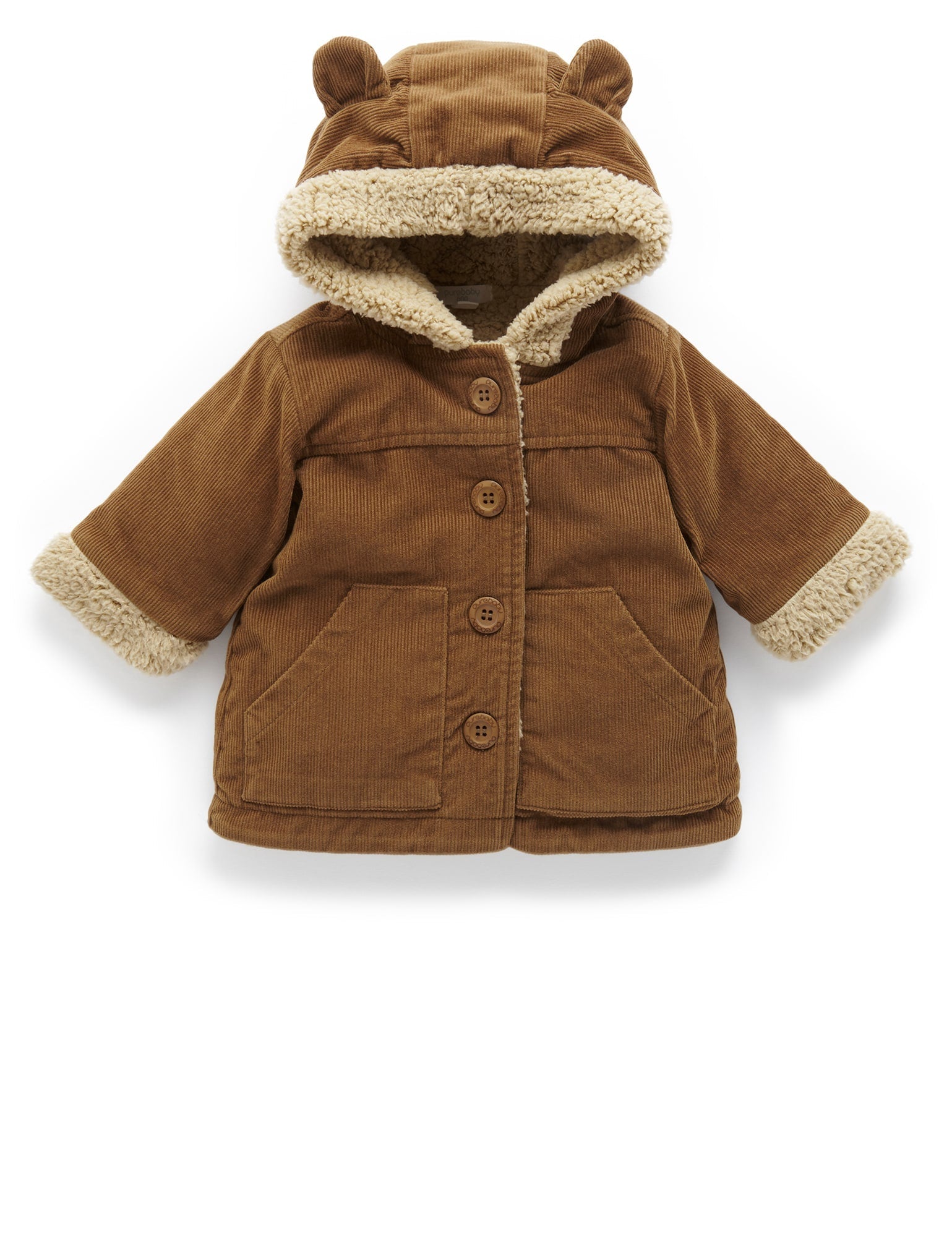 Corduroy Hooded Jacket - Acorn