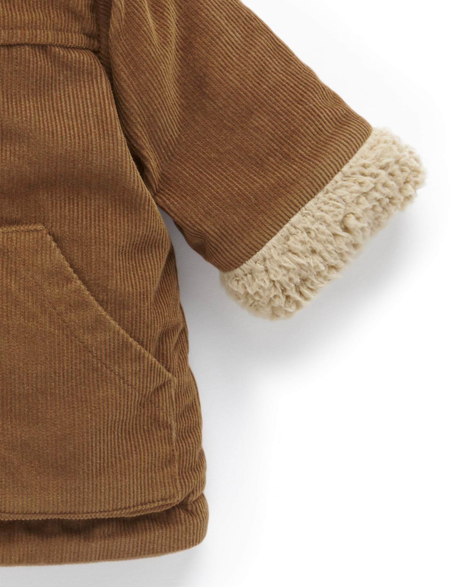 Corduroy Hooded Jacket - Acorn