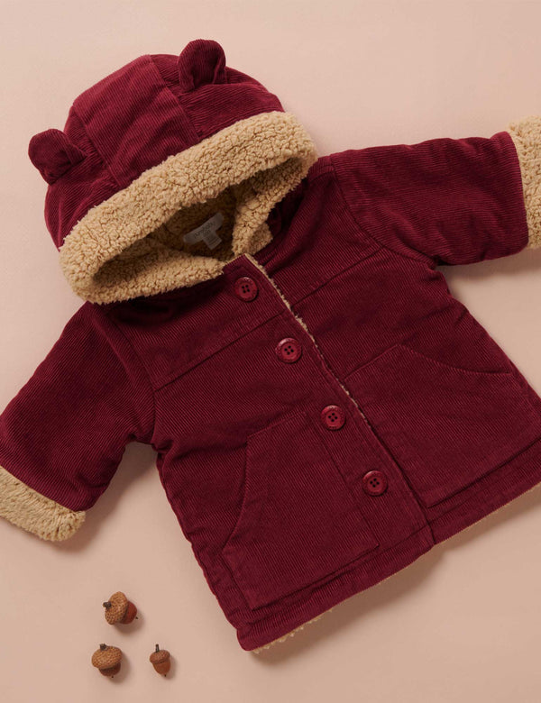 Corduroy Hooded Jacket - Huckleberry