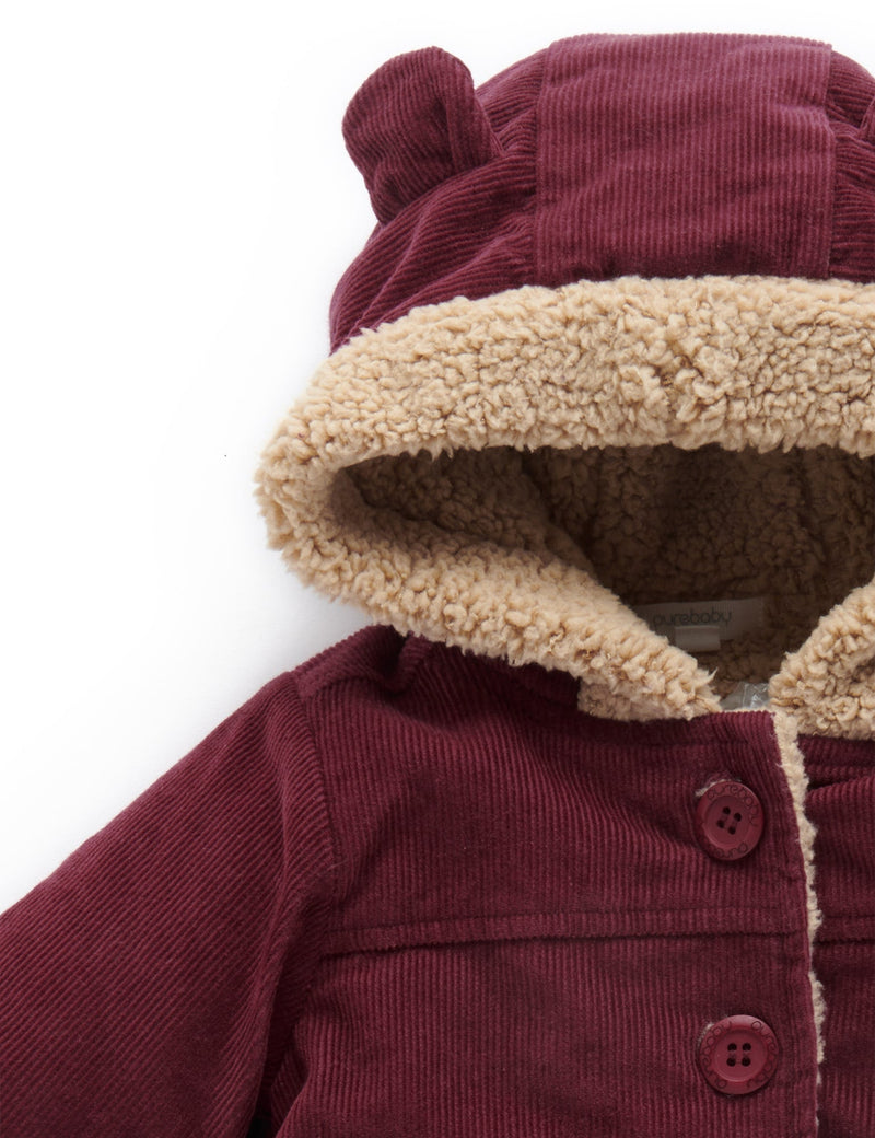 Corduroy Hooded Jacket - Huckleberry