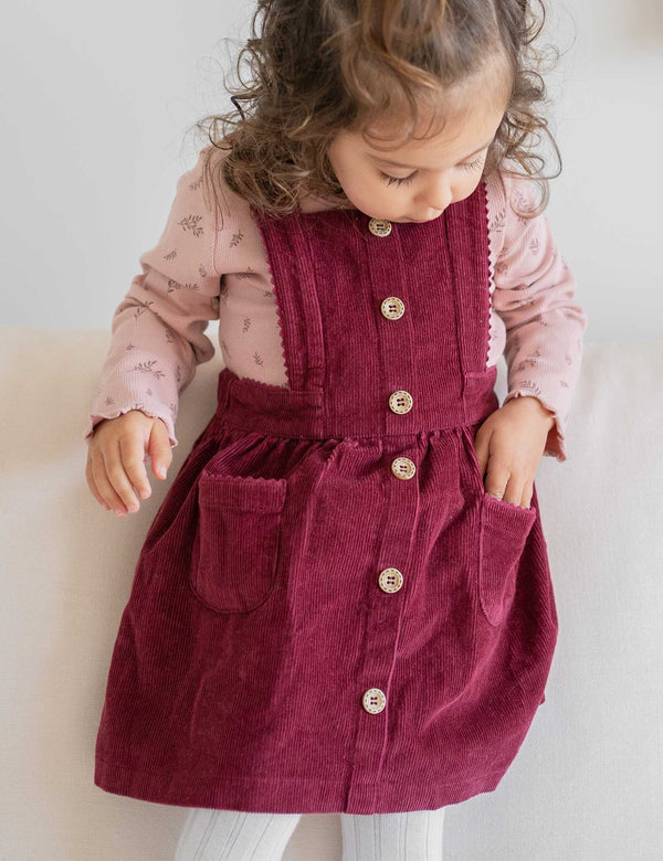 Corduroy Pinnie - Huckleberry