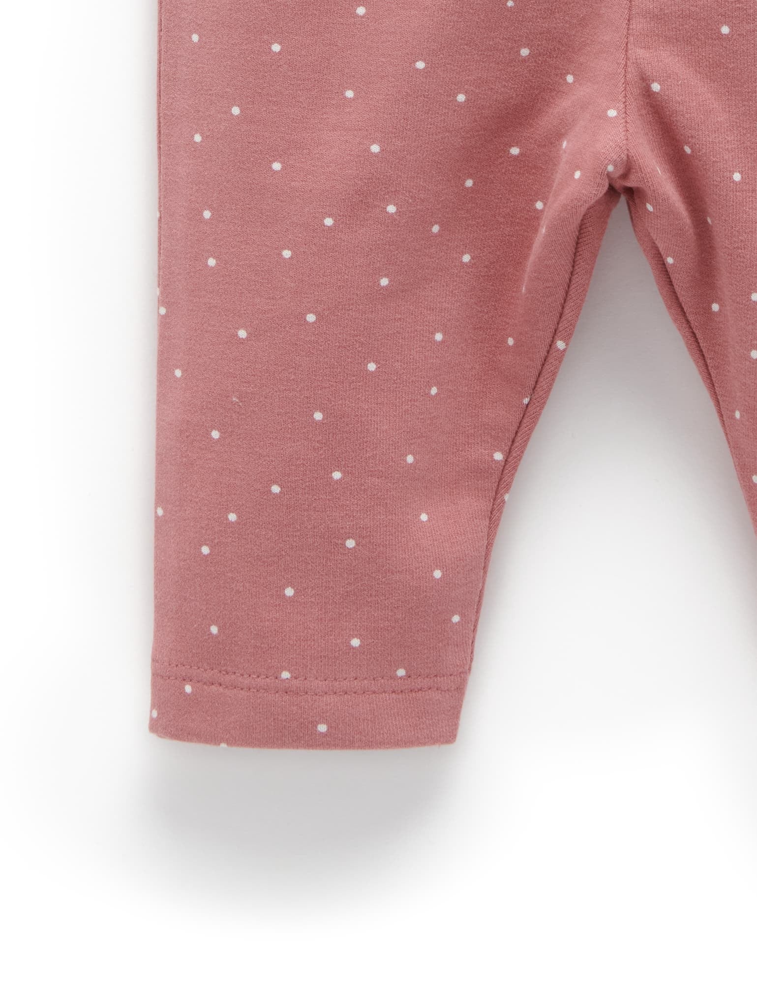 Thick Leggings with Pocket - Plum Mini Spot